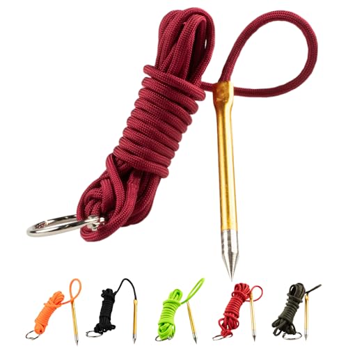Fish Stringers – 10- & 20-Foot Lengths – 30+ Colors to Choose from! - color: Burgundy, size: 10 feet