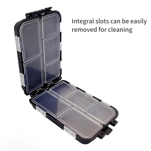 2PC-Aventik Fishing Tackle Box Tackle Utility Boxes Plastic Box Storage Organizer Box Fishing Tackle Storage(Hook box-10C) - style: HOOK BOX-10C