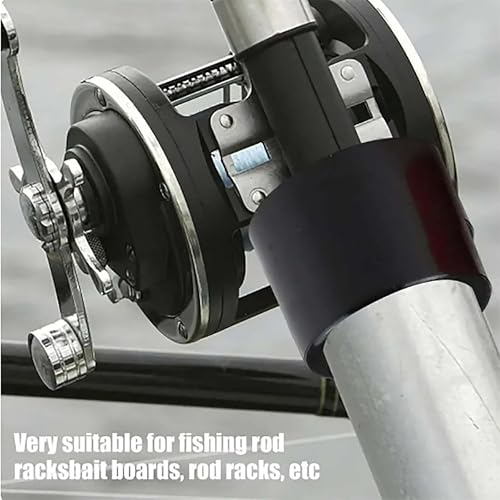OSTARE Black Rubber Fishing Rod Holder Tube Insert Protector, Fit 2" Tube(50mm to 51mm) 8pcs