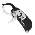 GOMEXUS Fish Lip Gripper, Portable Lightweight Fish Gripper, Aluminium Fish Grabber Tool, Lip Grippers Fishing, Mini Fishing Gripper with Lanyard - color: Sliver