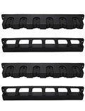 Horizontal Fishing Rod Rack Holders Wall-mounted Fish Pole Holder for Garage & Boat 6-Rod Storage Racks -1 Pair Rod Holder Rod Holder (2 Pair Vertical Black) - color: 2 Pair Vertical Black