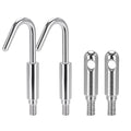 2pack 56517 Fish Rod Accessories,Splinter Guard Wire Fish and Glow Rod Single Hook and Bullet Attachments,Stainless Steel