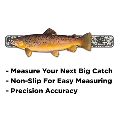 USATuff SeaDek EVA Foam Fish Measuring Ruler for Boat, Fishing, Kayak | Adhesive Backing Peel & Stick - 36" SnowCamo-Darkgray - color: SnowCamo -Darkgray, style: 36 inch