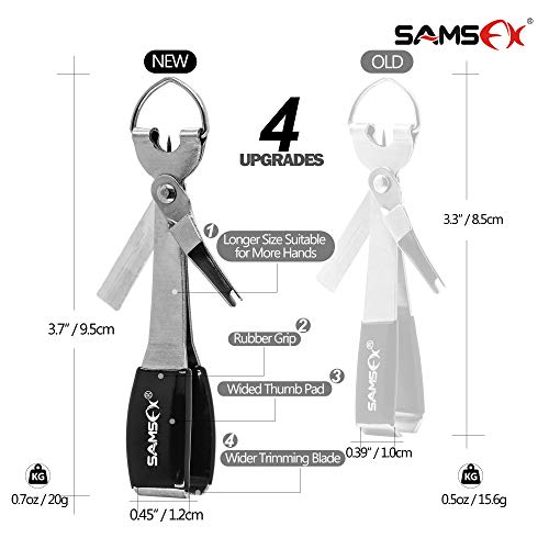 SAMSFX Fishing Knot Tying Tool, Multifunctional Fly Fshing Nippers, Quickly Tie Fishing Knots for Hooks, Lures and Flies, Fishing Clippers with Retractor - color: Silvery Knot Tool, style: Oval Retractor