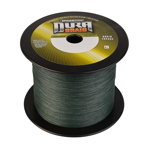 SpiderWire DuraBraid Braid Fishing Line - color: Moss Green, size: 10lb - 3000yd