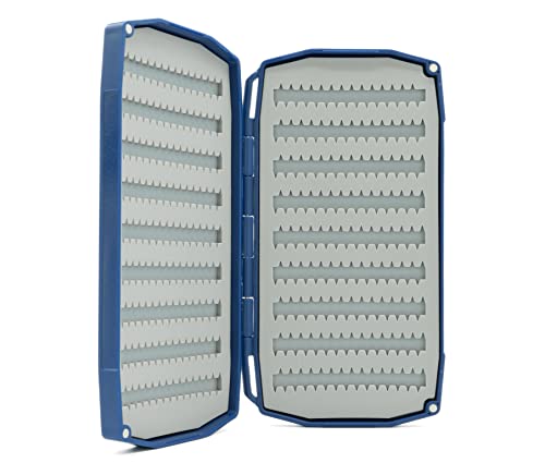 Umpqua UPG Sili Essential Fly Box Double Large Blue - color: Blue, size: Large - Blue