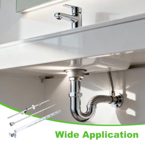 uxcell Sink Drain Repair Kit, Sink Stopper Pull Rod Linkage Adjustable Center Pivot Ball Rod Iron Assembly for Bathroom Drain Replacement Parts, 12mm Ball - size: 12mm