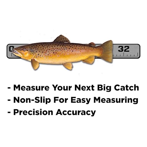 USATuff SeaDek EVA Foam Fish Measuring Ruler for Boat, Fishing, Kayak | Adhesive Backing Peel & Stick - 36" StormGray-Black - color: StormGray-Black, style: 36 inch