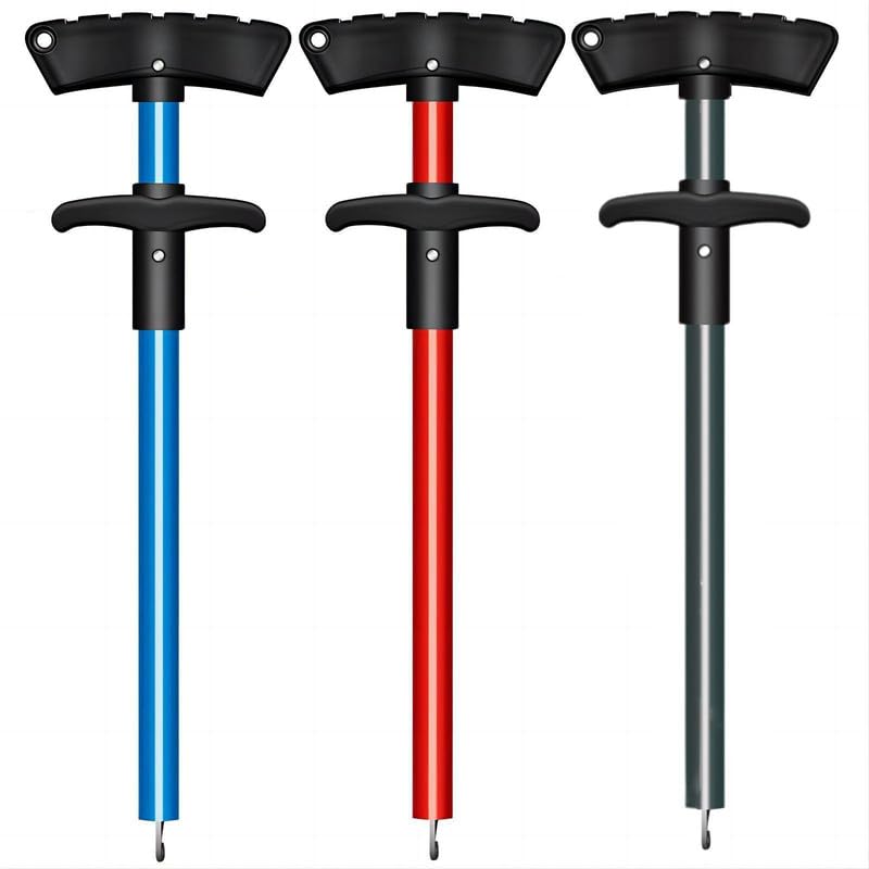 Fish Hook Remover Tool, Fishing Pliers Aluminum Hook Remover Tool Fishing Dehooker Freshwater Saltwater 10 inches with Lanyard - color: Red