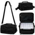 Fishing Tackle Bags Portable Fishing Tackle Storage Pack for Saltwater or Freshwater Fishing Bags with 3 Tackle Trays Padded Shoulder Strap
