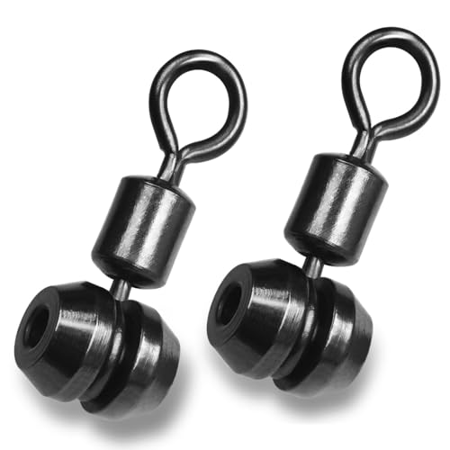 25pcs Cross Line Swivels 3 Way Swivel Heavy Duty Barrel Swivel Rolling Swivel Saltwater Fishing Rig Connector Accessories - size: M 25pcs