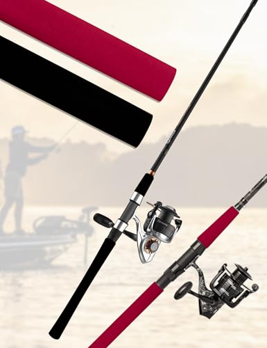 Accering Frosted Waterproof Fishing Rod Shrink Wrap Grip (φ30mm, Black) | L3.28 ft, Shrink Ratio: 1.8:1. Ideal for bare metal handle, metal tool handle. - color: Black, size: φ30mm, L3.28ft