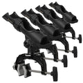 Hitorhike Fishing Rod Holder with Aluminum Alloy Base and One-Click Lock System Fits Round Square Tubes 0.59"~4.53" Enlarged Clamp Range for Boat Kayak Fishing - style: Powerlock Fishing Rod Holder-4 Pack