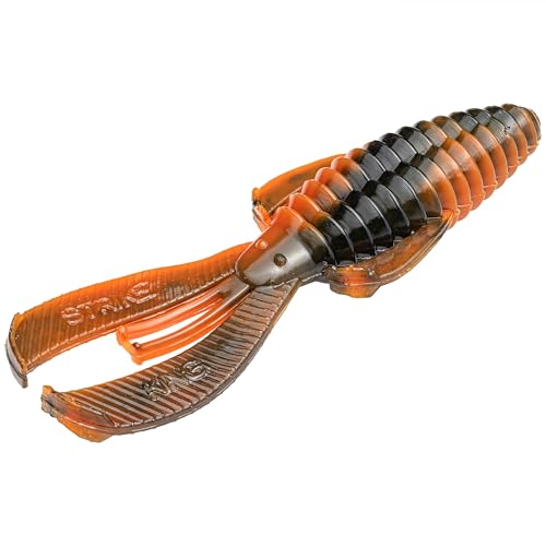 Strike King Rage Bug Fishing Lure, Soft Plastic Grub, Unique Design, Subtle Action - color: Crawdaddy, size: 3"