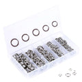 200PCS Heavy Duty Stainless Steel Split Rings Double Fishing Lure Rings,5 Sizes 5.4-8.4mm Split Rings Fishing Tackle(Silver) - color: Silver
