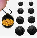 Karpela Bait Matrix Shell (Set of 4) – Protective Shell for Soft Bait & Liver – Turtle & Crawfish Resistant – Carp & Catfish Rig - color: Black, size: Small Hole