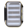 Double-Sided Fly Fishing Lure Box - Water proof Fly & Jig Storage Case with Clear Lid, Compact Design for Dry/Wet Flying(Jag Shape)