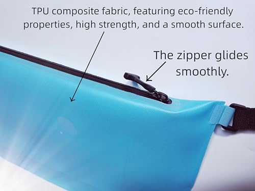 Waterproof Fanny Pack, ，IPX8Waterproof Rating, Airtight Zipper Seal，for Fishing Boating Swimming Drifting Paddling