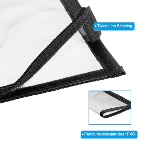 PATIKIL Fishing Lure Wrap Durable PVC Lure Covers Fishing Hook Covers Bait Storage Easily See Lures Keep Fishing Safe - color: Black, size: 4.3" x 7.9"