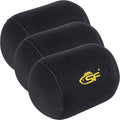 SF Neoprene Conventional Reel Covers Round Reel Case Protective Cover Shield Pouch, XXS/XS/S/M/L/XL/XXL Size, Black - color: Black-3Pcs-M