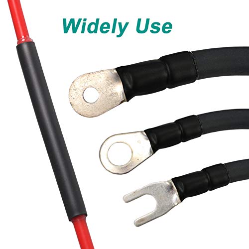 1 inch (Diameter) 3:1 Waterproof Heat Shrink Tubing Kit, Large Dual Wall Adhesive Shrinkable Wire Wrap Tube, Insulation Sealing Wear-Resistant Cable Protector by YUKSY (4ft, Black) - size: 1" (4ft, Black)