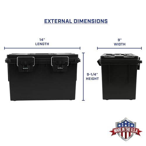 Sheffield 12773 XL Storage Bins With Lids, 2-Pack Stackable Storage Bins, Made in USA, Lockable and Water-Resistant Containers with Lids, Plastic Containers for Home, Classroom, and Dorm - color: Black, size: XL 2-Pack