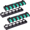 Fishing Rod Rack Holders Wall-Mounted Fishing Pole Holder & Rack, Fishing Pole Holders for Garage & Boat 6-Rod Storage Racks(Vertical Green, 2 Pair) - color: Vertical Green, 2 Pair