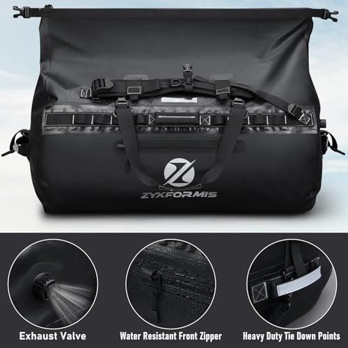 Waterproof Duffle Bag, Large Marine Dry Bags, Heavy Duty Adventure Travel Bag for Men and Women, Waterproof Duffel Backpack for Kayaking Boating Hiking Camping Vacation, 65L 110L 160L - size: 65L
