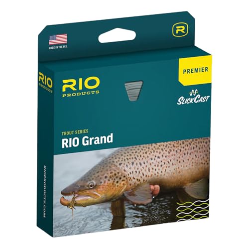 RIO Products Premier Rio Grand Fly Line, Slick Cast Trout Series, East Casting Fly Fishing Line, Coldwater Core Design, Freshwater - color: Pale Green/Lt. Yellow, size: WF9F