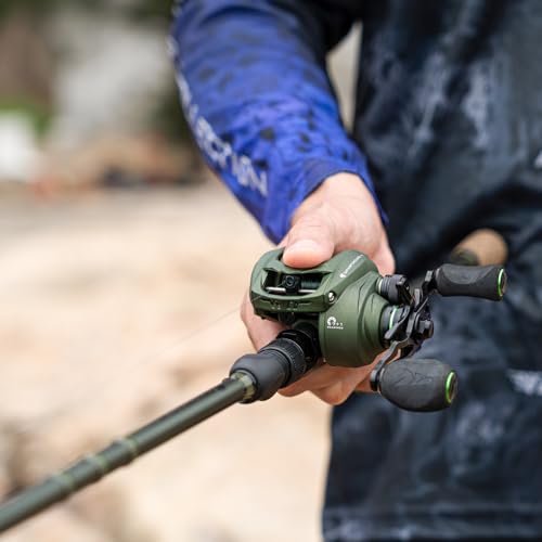 KastKing Spartacus II Twin-Tip Fishing Rod and Reel Combo, Spinning & Casting Combo, Fishing Poles and Reels Combo, KastFlex IM6 Graphite Blanks, 2-Piece Rods with Extra Tip - style: Cast-7'1'' Mh- Left Handed (2 Pcs+ Extra Tip)