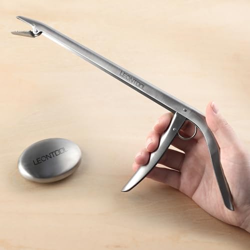 Stainless Steel Fish Hook Remover Tool Extractor with Odor Absorber Tool, 11 Inches Fishing Hook Removal Tool Hook Grabber Fish Dehooker Tool, Freshwater and Saltwater Hooker Tool for Fishing - style: Hook Remover With Odor Absorber Tool