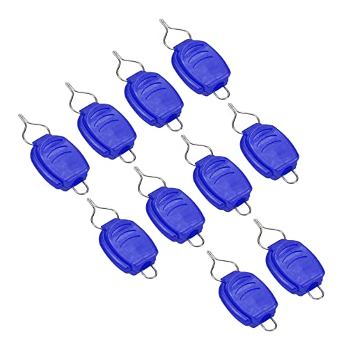 PATIKIL Fishing Line Holders, Baitcasting Reel Fishing Line Holder Clip Buckle Stopper Line Keeper Accessories - color: Blue
