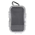 Tiiyee Small Waterproof Storage Case, Outdoor Survival Waterproof Dry Box | Protective Case Shockproof Airtight Carry Box Container Floating Hard Shell for EDC Tools Phone Keys Watches Travel Fishing - color: transparent