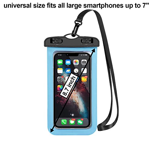 10 Pack Universal Waterproof Phone Pouch, Large Phone Waterproof Case Dry Bag IPX8 Outdoor Sports for Apple iPhone 17 16 15 14 13 12 11 Pro Max Plus SE, Samsung Galaxy S25 Ultra,Note,Up to 8.3" - color: Multicolor 333
