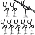 8PCS Fishing Rod Holders for Boat, Sure Grip Steel 20 Degree Angle Rod Holder with Mounting Base, Fishing Rod Holder for Boat, Ship, Yacht and More for Fishing Lovers, Boat Rod Holder