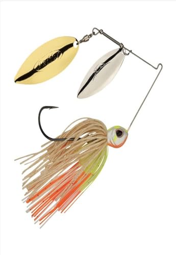 Berkley Power Blade Compact Fishing Spinnerbaits - color: Coleslaw/Silver + Gold, size: 3/8 oz - Willow Willow