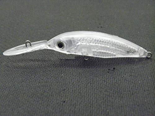 10 Blank Unpainted Minnow Crankbait Topwater Lipless Jerkbait Fishing Lures V3 - color: UPM514P10