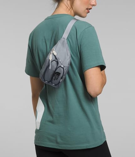 THE NORTH FACE Jester Lumbar Pack | Fanny Pack With Water Repellent Finish, 2.2 Liters, Crossbody Adjustable Strap - color: Mid Grey Dark Heather/TNF Black