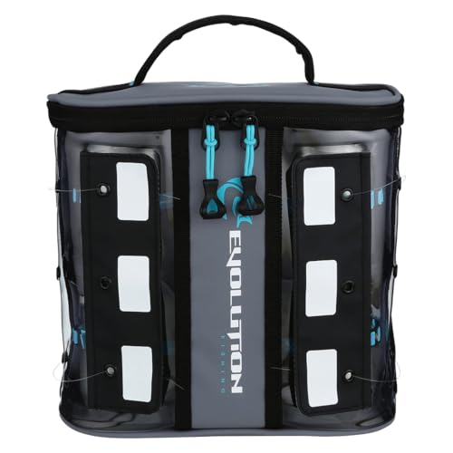 Evolution Fishing Linemaster Bulk Spool Bag – Fits 4 Line Spools, Line Wranglers Included, Tarpaulin Storage Case, Grommet Spooling System