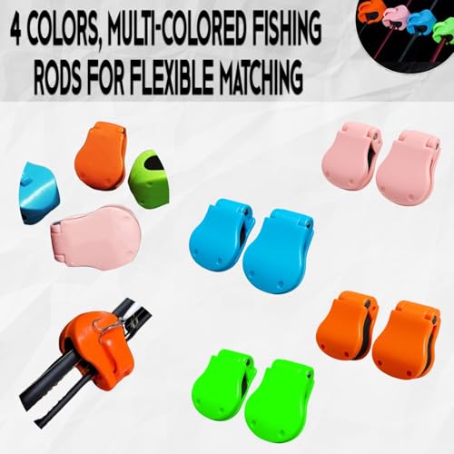 Multifunctional Rod Holder - Portable Takedown Fishing Rod Clips for Ground/Car/Wall/Beach, Auto Fixed Fish Poles Holders with Pressure Grip, Fits Shore/Telescopic Rods & Fixed Ball - color: Mixed color