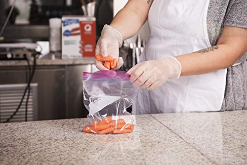 SC Johnson Professional, Ziploc Storage Bags, For Food Organization and Storage, Double Zipper Seal, Easy-Open Tabs Quart, 500 Count - size: 1 Quart
