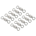 PATIKIL Fishing Barrel Swivels, 40 Pack 335LBS Copper Rolling Hook Line Connector Terminal Tackle for Saltwater Freshwater Fishing, Silver - style: 125 lb
