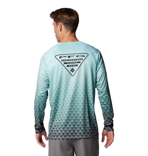 Columbia Men's Super Terminal Tackle PFG Super Fade II - color: Gulf Stream Triangle Fade/Black Pfg Tri, size: X-Small