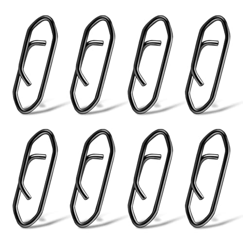 Speed Clips for Fishing Lures, Fishing Speed Clips, Fishing Snaps Saltwater, Freshwater Stainless Steel, Fishing Quick Clips, Fishing Clips Quick Change - color: Small
