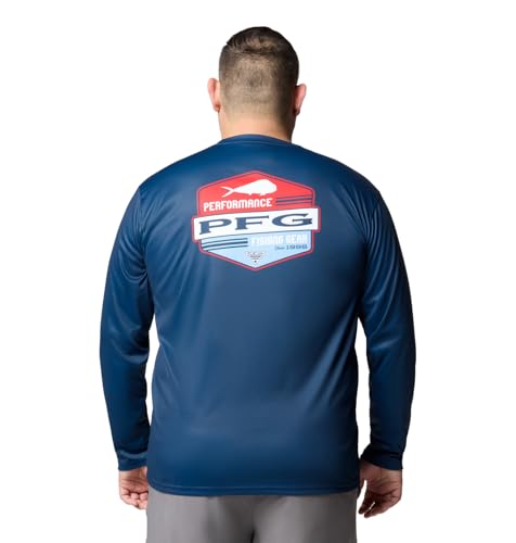 Columbia Terminal Tackle PFG High Side Long Sleeve - color: Collegiate Navy/Pfg High Side Dorado, size: X-Small