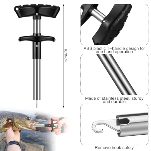 Seenelling 8 Pcs 3 Claw Fish Gripper 2 Claw Fish Plier Fishing Tool Kit of Fishing Scale Fishing Pliers Fishy Fingers Tool Set Saltwater Resistant Fishing Gear Accessories