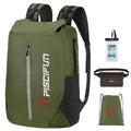 Piscifun Dry Bag Waterproof, Lightweight Dry Backpack Roll-Top Sealed with Waist Pouch and Phone Case Keeps Gear Dry Inside for Kayaking, Boating - color: Army Green, size: 20L