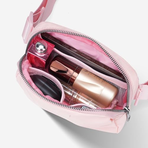 JSJ Mini Fanny Pack for Women & Men,Valentines Day Gifts for Girls Teens Kids Daughter Sister Her,Trendy Stuff Crossbody Bags Cute Everywhere Belt Bags.(Pink) - color: Pink
