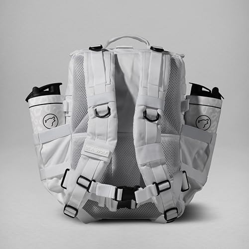 WOLFpak 35L Athletic Gym Backpack (Snow Leopard) Durable 1000D Waterproof Oxford Material with MOLLE Webbing, Laptop Pocket & Dual Cup Holders, Durable Fitness/Travel/Military Daypack