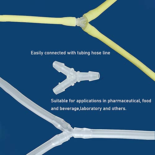 Plastic Barb Equal Y Tee 3/8" hose ID Polypropylene pipe connectors Plastic Joint Splicer Mender Adapter Union Boat Water Air Aquarium O2 Fuel (pack of 10) - size: 3/8 Inch, style: Pack of 10